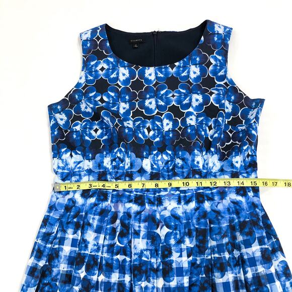 Talbots Fit and Flare Blue Dress - Picture 9 of 13